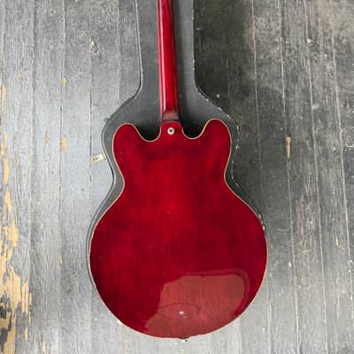 Vintage Epiphone Riviera Japan 1983 Maxons - Wine Red image 5