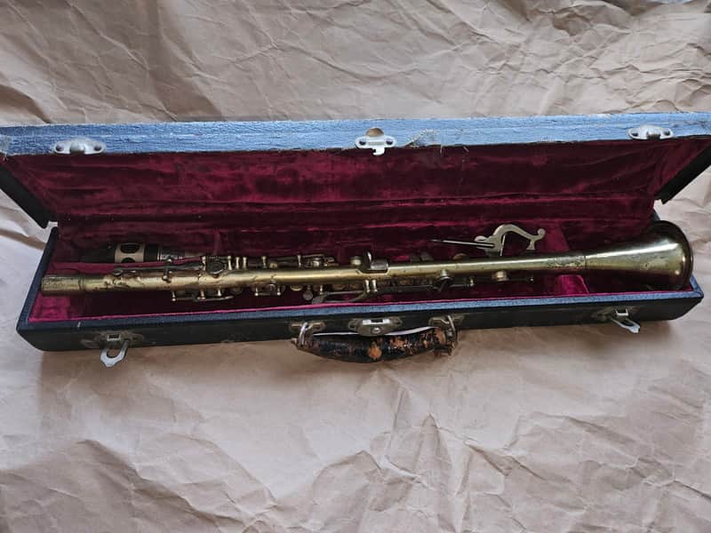 Elkhart Cavalier metal clarinet, USA, Silver-finish, Good