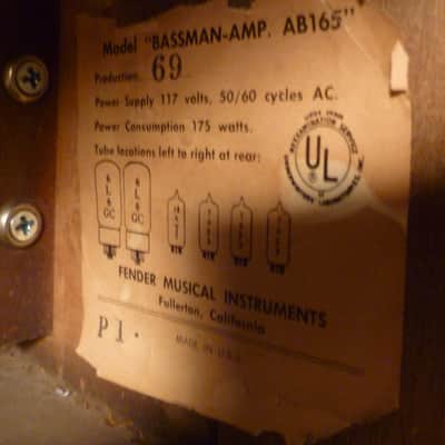 1966 Fender Bassman Amp image 5