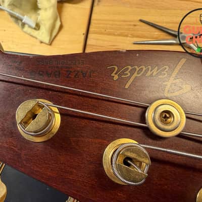 1991 Fender Japan Order Made JB62-65 ’62 Reissue Jazz Bass Walnut MIJ Gold HSC image 14