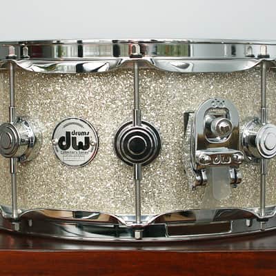 DW Collectors 6+6 Maple 6" x 14" Snare Drum Broken Glass FinishPly image 2