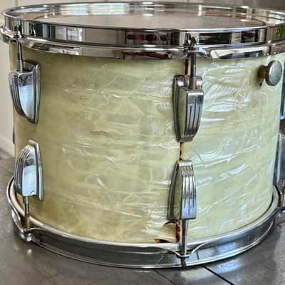 Ludwig 13x9 rack tom 3ply 70s - White marine pearl image 4