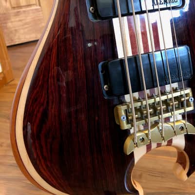 Alembic Mark King Signature Deluxe 5 String Bass w LED's Cocobolo Balance K Omega 2005 image 9