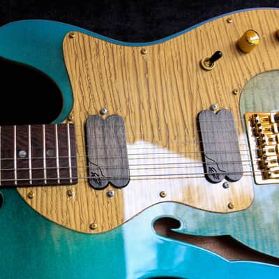 GB Liuteria Traditional tele green chameleon image 6