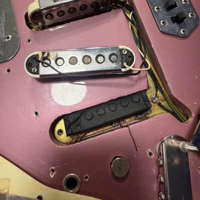 1965 Fender Jaguar Burgundy Mist Electric Guitar image 18