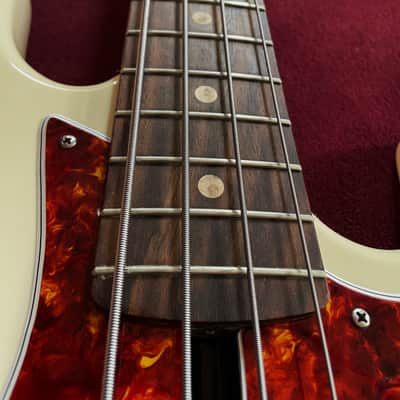 D.LAKIN 6034 USA "Wilkins Thin Skin Poly" Olympic White Jazz Bass image 5