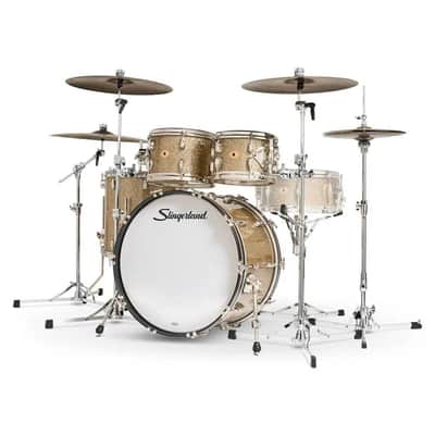 Slingerland Radio King 4pc Drum Set 22/10/12/16 Gold Glass image 2