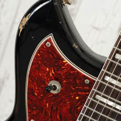 Novo Serus J - Bull Black Over '64 3-Tone Sunburst w/ Lollar Firebird Pickups image 15