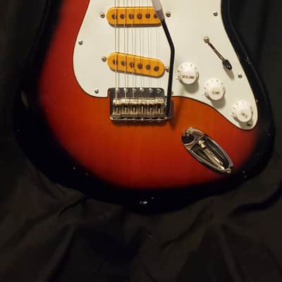 Kent STRATOCASTER 1970'S - VINTAGE SUNBURST image 2