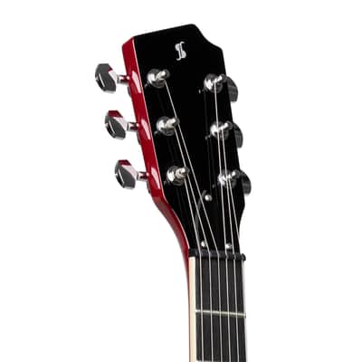 Stagg Silveray DC TCH Silveray series, DC model, Solid mahogany body & double cutaway image 7