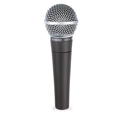 Shure SM58LC-SOLO-K SM58-LC SOLO Bundle with Mic + Tripod Mic Stand / Boom + Cable image 2