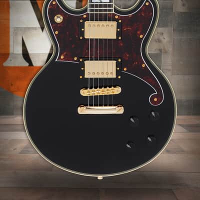 D'Angelico Deluxe Brighton - Solid Black (DADBRISBK2GS) image 1