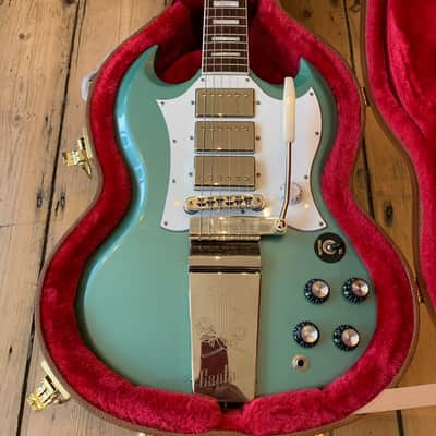 2020 Gibson Captain K. Douglas SG in Inverness Green with hard shell case image 8
