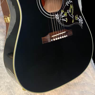 NEW! Gibson Acoustic Hummingbird Torch Acoustic-Electric Guitar - Ebony - 4.4 lbs - Authorized Dealer! G07196 image 7
