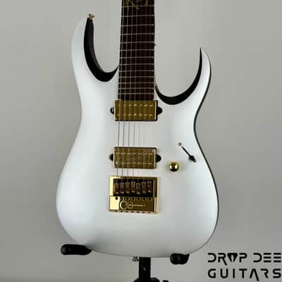 Ibanez Brian "Head" Welch Signature K7YANG 7-String Electric Guitar w/ Bag - Matte White image 4