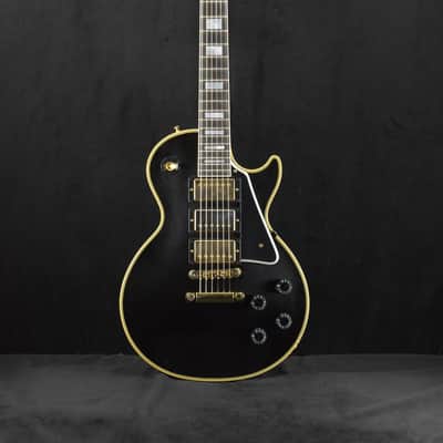 Gibson Custom Shop Les Paul Custom Chambered Body Slim Neck 3 Pickup Ebony VOS GH Fuller's Exclusive image 2