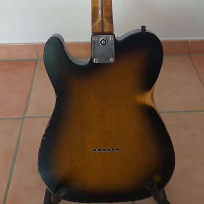 REAL GUITARS 54 T-STYLE CUSTOM BUILD MASTERGRADE WOOD inkl. SCC Case 2013 - aged 3 tone sunburst image 5