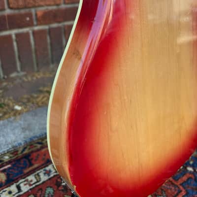 Vintage 1976 Ibanez 2388B (“Ibanbacker”) Maroon/Fireglo Finish (Lawsuit 4001 Model), JBE R4000 Handwound Pickups, w Non Original MIC Tweed Hard Case~A KILLER FULL SCALE BASS image 15