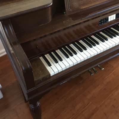 1954 Vintage Janssen Made in USA Lowrey Organo Model Acoustic Upright Piano Only (No Organo) image 3
