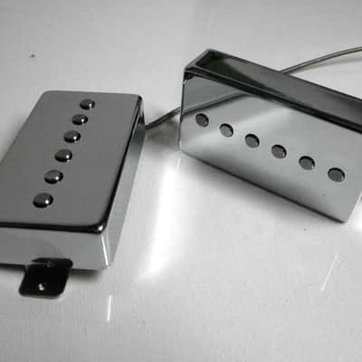 Humbucker Size Hybrid Pickups SET Strat Tone Alnico 5 ROD Magnets Stratocaster Fender Twang PAF Q. image 2