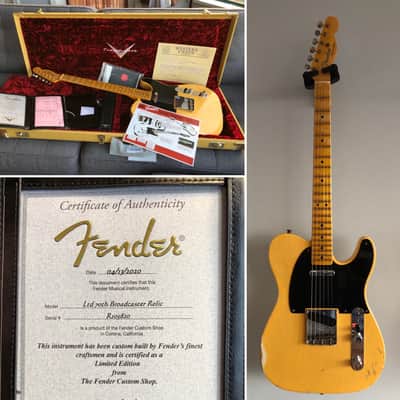 Fender Custom Shop Limited Edition 70th Anniversary Broadcaster Relic 2020 - Aged Nocaster Blonde image 1