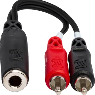 Hosa YPR-257 1/4" TRS Female to Dual RCA Male Stereo Breakout Y Cable image 3