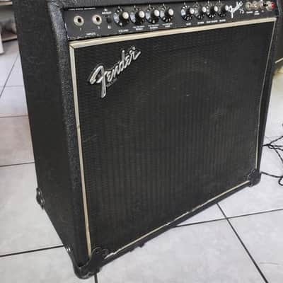 Fender 75 black-1980-75 Watt USA image 3