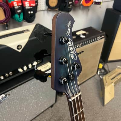 Sterling by Music Man Sting Ray 4-String Bass Guitar (RAY34 Poplar Burl H) image 7