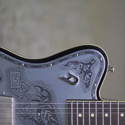 Duesenberg Alliance Series Johnny Depp - Aluminium plate with Johnny Depp tattoo artwork image 7