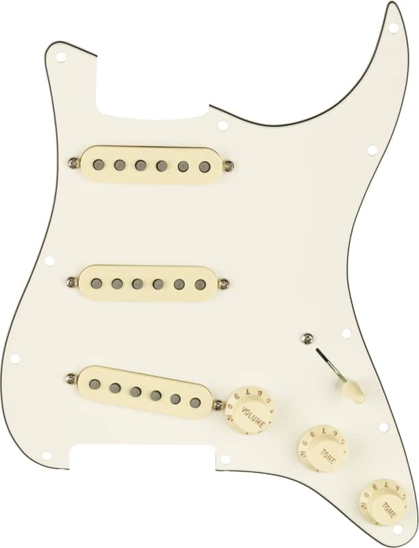 Fender Tex-Mex Loaded Stratocaster Pickguard, Parchment image 1