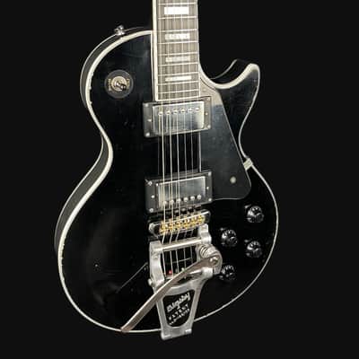 Maybach Lester 57 Custom Electric Guitar With Bigsby in Black Velvet image 2