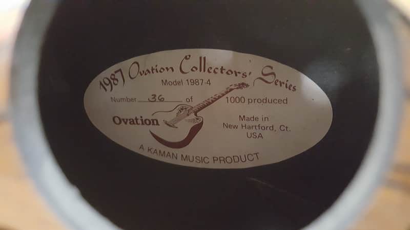 RARE Ovation 1987-4 Collector's Series 1987, Nearly Perfect! | Reverb