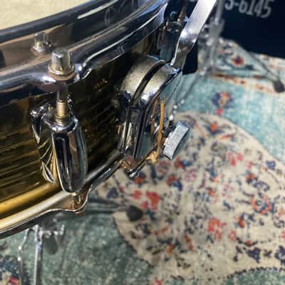 Slingerland - 5.5x14" No. 140 Artist Brass Snare Drum, 1985–1989, Lacquered Brass image 13