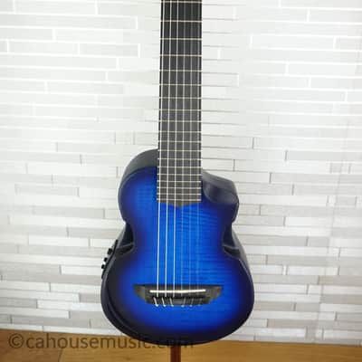 Ibanez AUP10FMNE-TBO Tenor Ukulele - Transparent Blue Sunburst Open Pore image 11