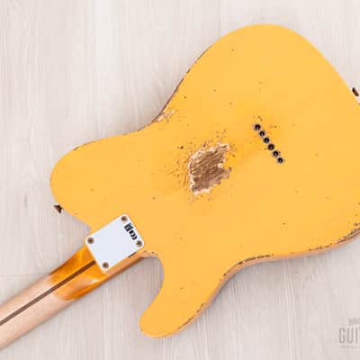 2023 Fender Custom Shop 1952 Telecaster Streamlined U Heavy Relic Butterscotch Blonde w/ P-90, Case, CoA, Lightweight Ash image 12