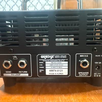 Orange Micro Dark 20-Watt Guitar Amp Head 2015 - Present Black image 2