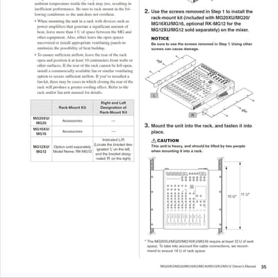 Yamaha RKMG-12 Rack Mount Kit image 2