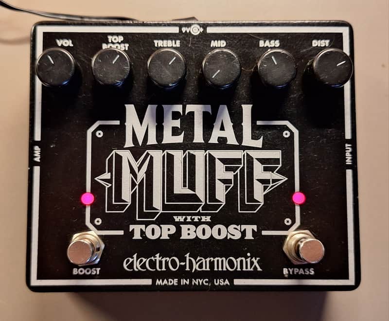 Electro-Harmonix Metal Muff Distortion with Top Boost 2006 - Present - Black image 1