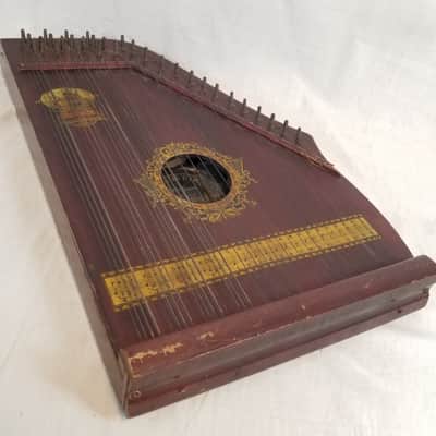 Oscar Schmidt Antique Menzenhauer Guitar-Zither No. 2, Special Hudson-Fulton Model, 31-String, 1909 image 3