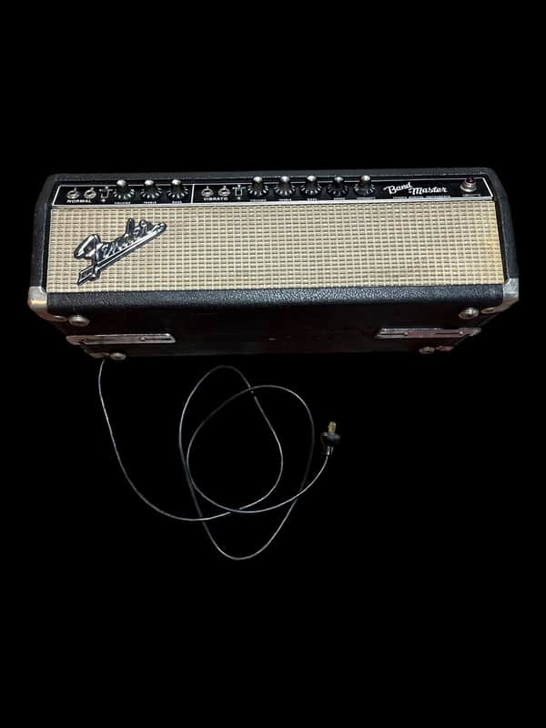 Fender Bandmaster 40-Watt 2-Channel Guitar Amp Head 1963 - 1967 - Black Panel X6983 image 1
