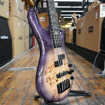 Spector Euro 5 CST 5-String Electric Bass Guitar Natural Violet Burst w/Padded Gig Bag image 2