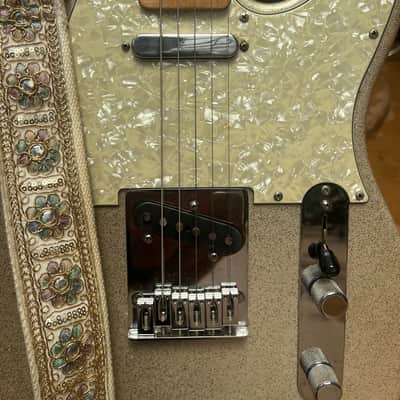 Partscaster Tele copy 1990’s - Silver/Gold Sparkle image 2