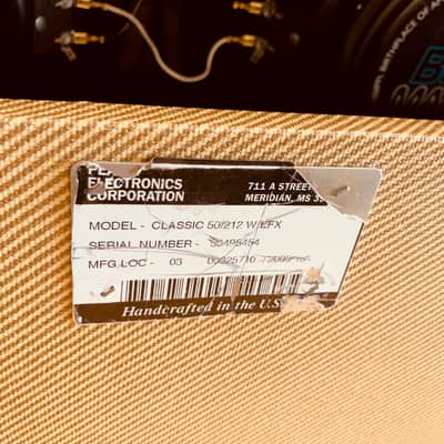 Peavey Classic 50 212 Guitar Tube Combo Amp *Tweed* image 5