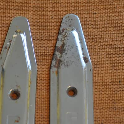 Fender 14" Tilt Back Legs Vintage Original Pat. Pend embossed on legs 1960's image 3