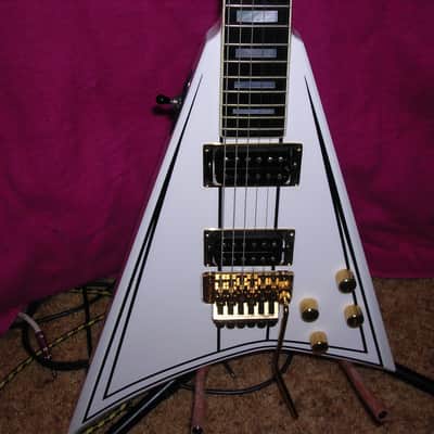 Jackson Randy Rhoads 1992 - White with Black Pinstripes image 11