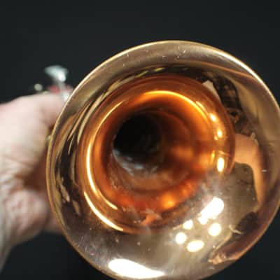 A Beautiful Conn Director Shooting Stars Tri-Color Bb Trumpet in it's Original Case   # 22 T image 11