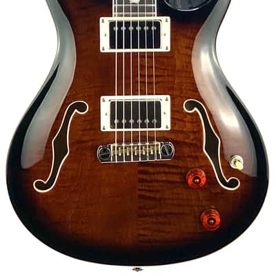 PRS SE Hollowbody II - Black Gold Burst image 2