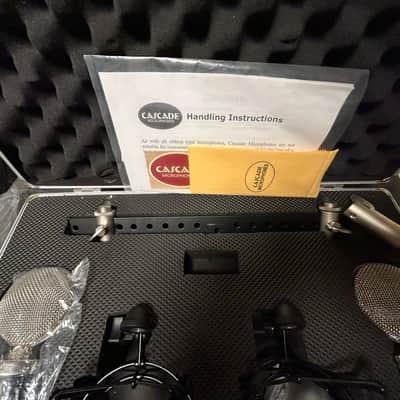 Cascade FAT HEAD II Stereo Pair with Lundahl Transformers 2018 - Black body/Silver grill image 4