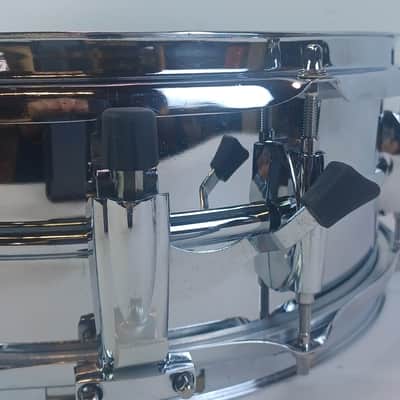 Ludwig Steel Rocker 8Lug Snare Drum 80s 5x14"Vintage Chrome Black/White #A404231 image 6
