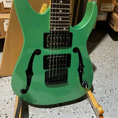 Ibanez Paul Gilbert Signature Mikro PGMM21 Electric Guitar - Metallic Light Green image 2